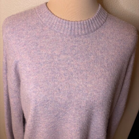 Madewell Payton Pullover Sweater in Heather Lilac Size Small Soft #216 - Picture 3 of 9